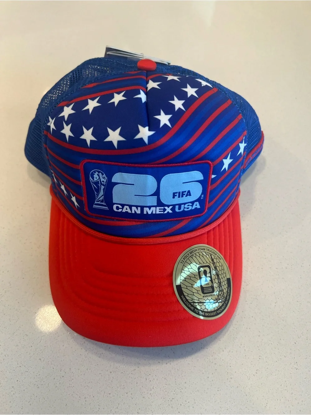 USA World Cup Red & Blue Trucker Hat